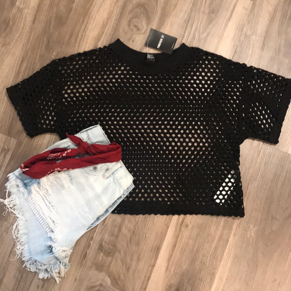 Mesh crop top